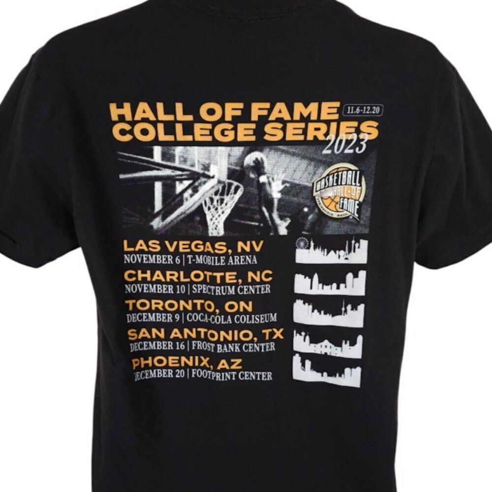 Basketball Hall Of Fame T Shirt Mens Size Medium Black College Series